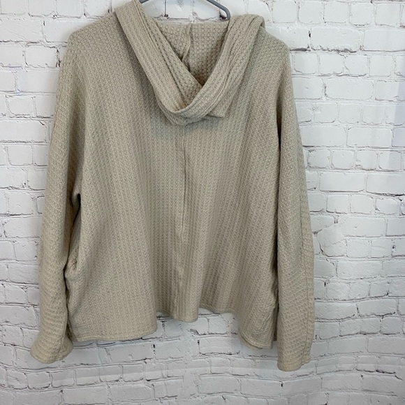 American Eagle XS Plush Hooded Waffle Cardigan - Picture 6 of 7